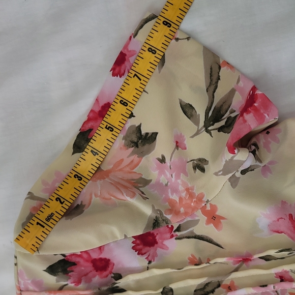 Miss Dorby yellow floral maxi vintage maxi dress sz 10p - Picture 6 of 12